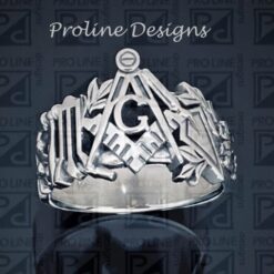 Master Mason Scottish Rite Ring ~ Unique Design in Sterling Silver ~ Style 002S