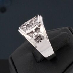 Past Master Scottish Rite and Shriner Ring in Sterling Silver ~ Style 027ss-pm