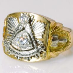vintage past master gold ring