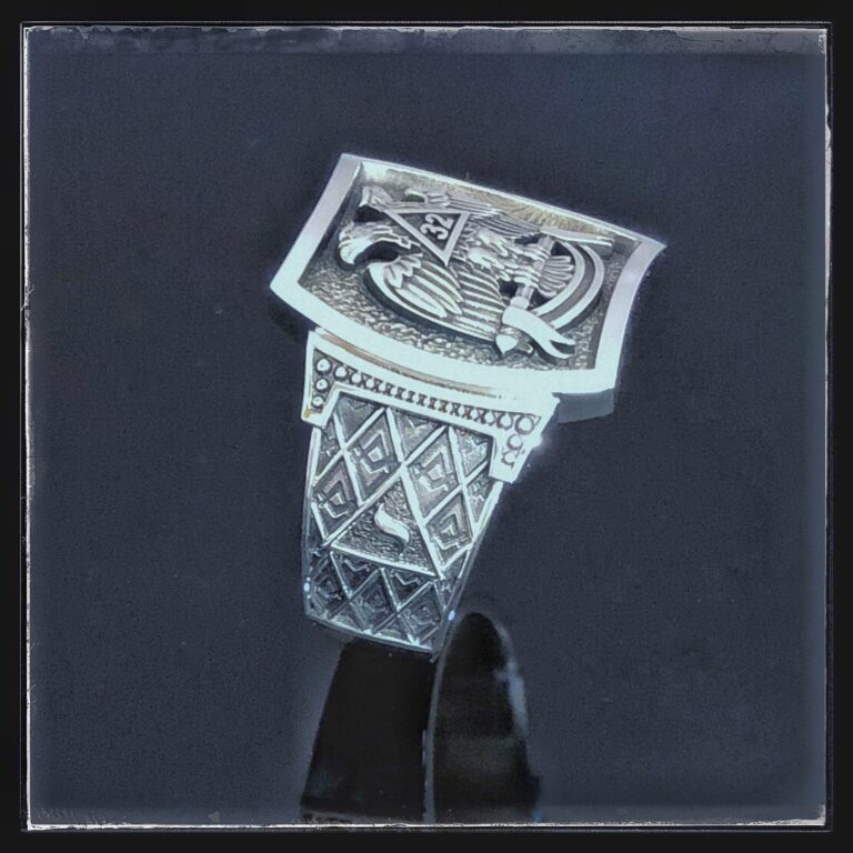 Stylish Scottish Rite Ring in Sterling Silver ~ Style 100S - ProLine ...
