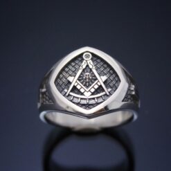 “Woven In Brotherhood” Past Master Ring in Sterling Silver