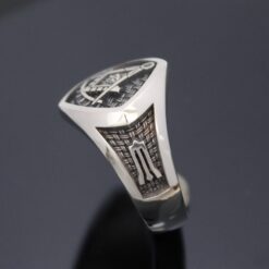“Woven In Brotherhood” Past Master Ring in Sterling Silver