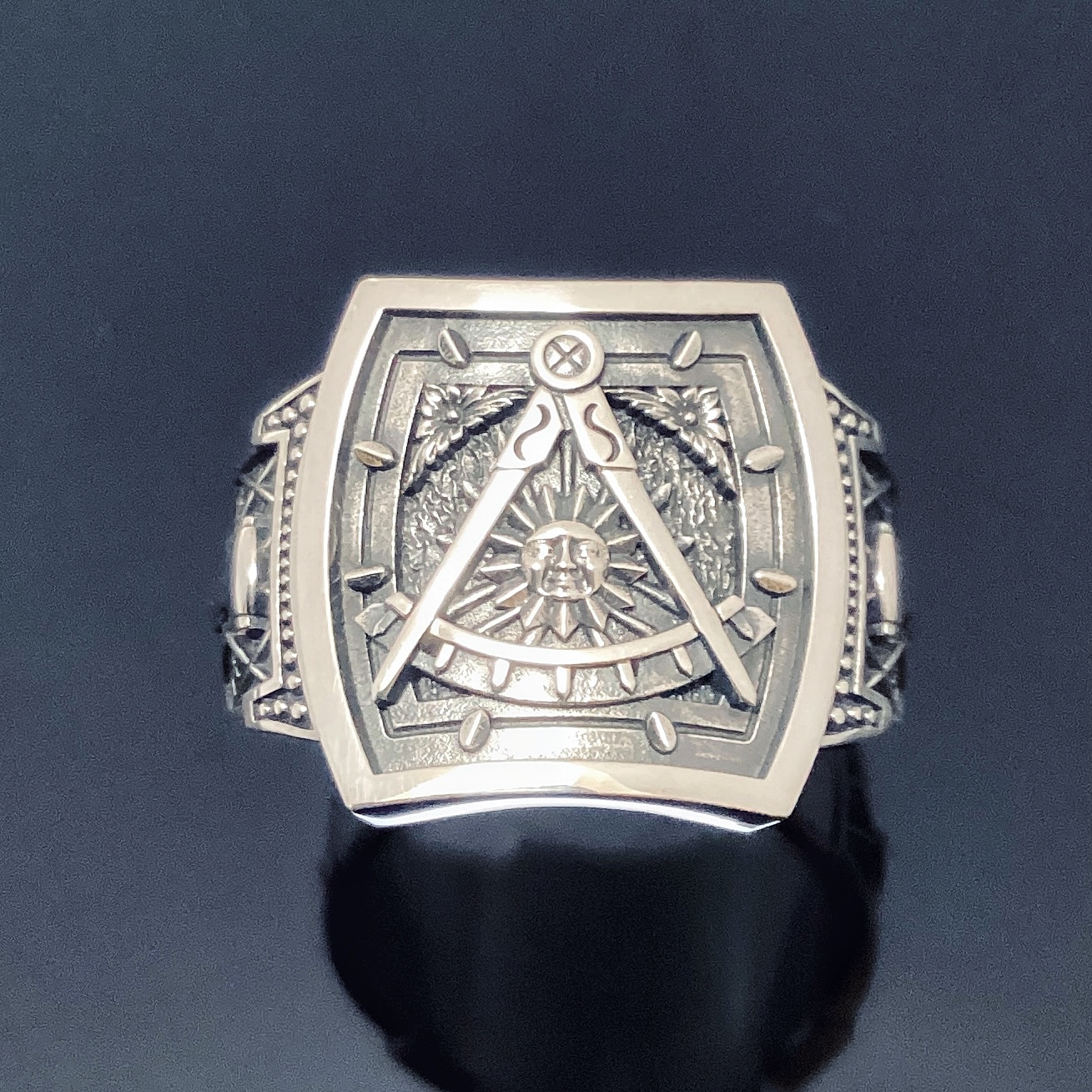 Stylish Past Master Ring in Sterling Silver ~ Style 100PM