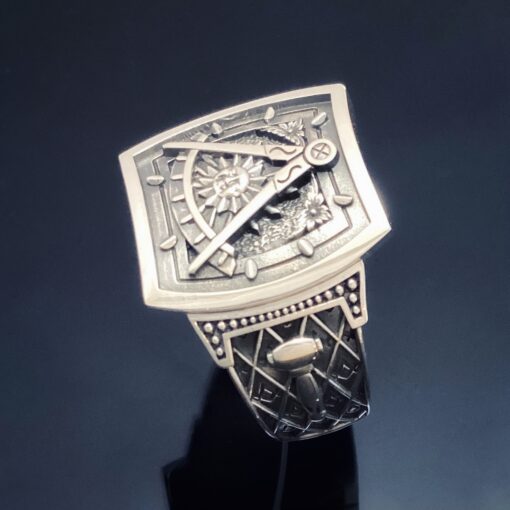 Stylish Past Master Ring in Sterling Silver ~ Style 100PM