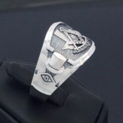 Texas State Past Master Ring in Sterling Silver