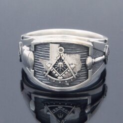 Texas State Past Master Ring in Sterling Silver